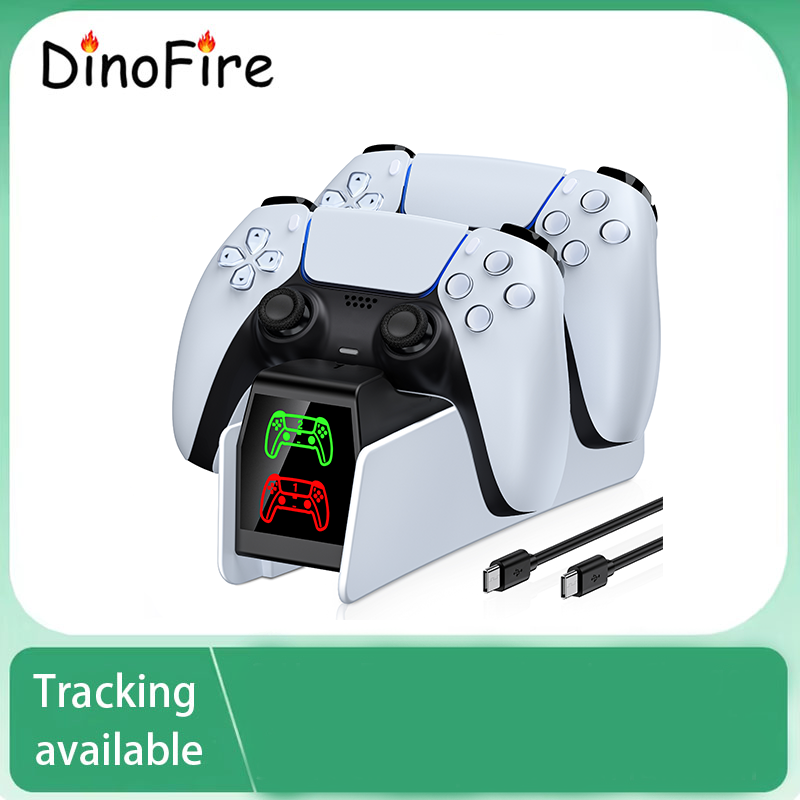 Gaming Console Station - PS5용 DinoFire Type-C 충전 스테이션 RGB
