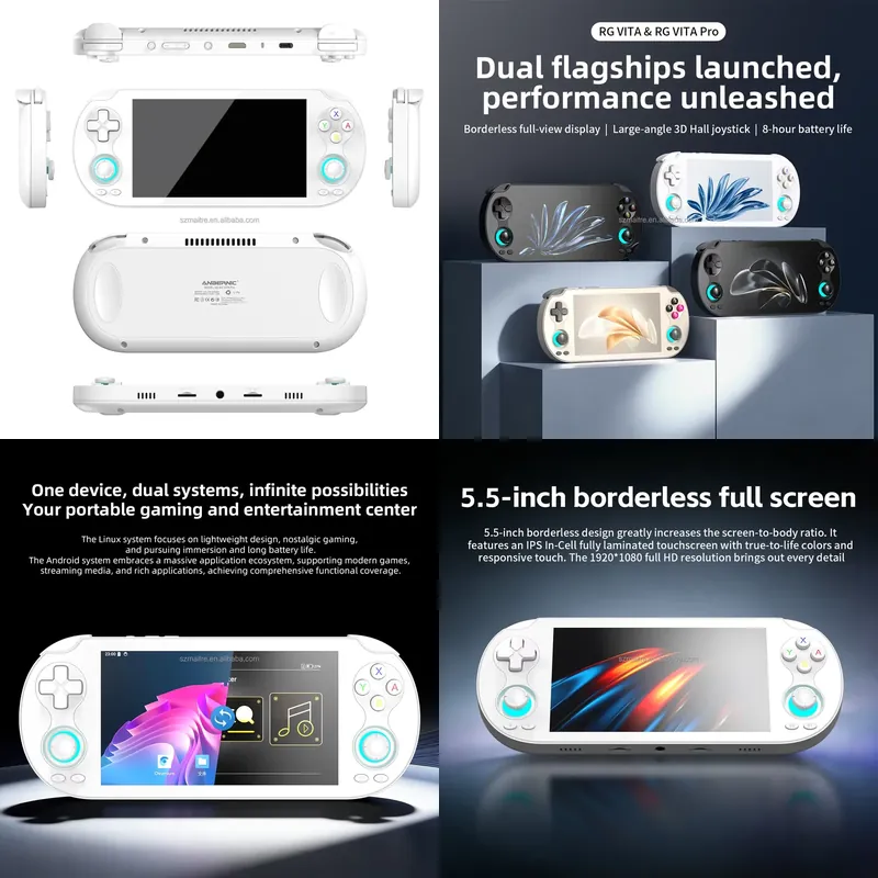 Gaming Console With Games - 【CHIMU HOME】 5.5인치 터치스크린 휴대용 게임