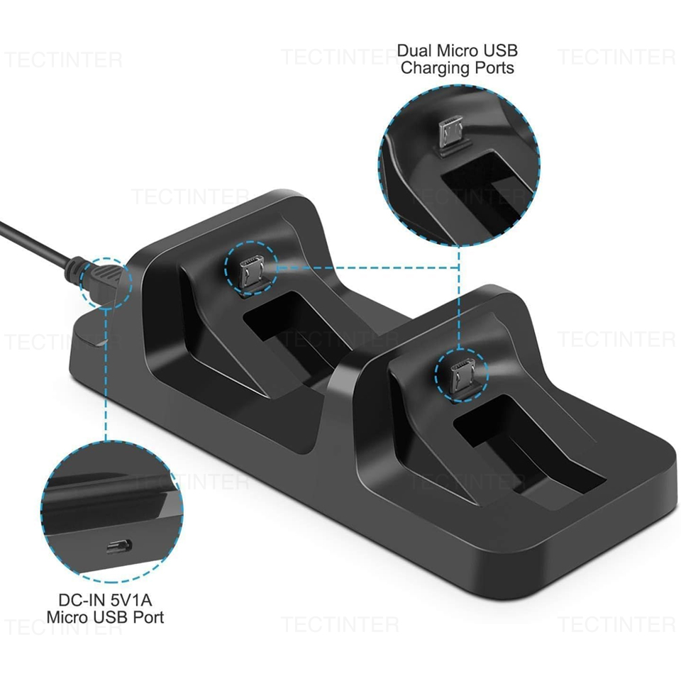 PS4 컨트롤러용 듀얼 충전기 도킹 스테이션, 소니 플 - Gaming Console Station 리뷰 및 가격