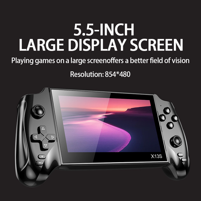 X13S 레트로 휴대용 게임 콘솔, 5.5인치 대형 디 - Gaming Console Zone 리뷰 및 가격