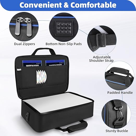 PS5 여행용 보호 케이스, CD/디지털 콘솔, 컨트롤 - Gaming Console Bag 리뷰 및 가격